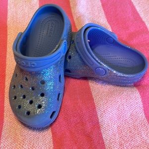Sparkly Purple Crocs Size 10 Youth